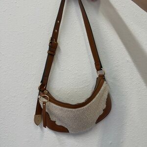 Jessica Simpson Tan and Cream Shoulder Bag